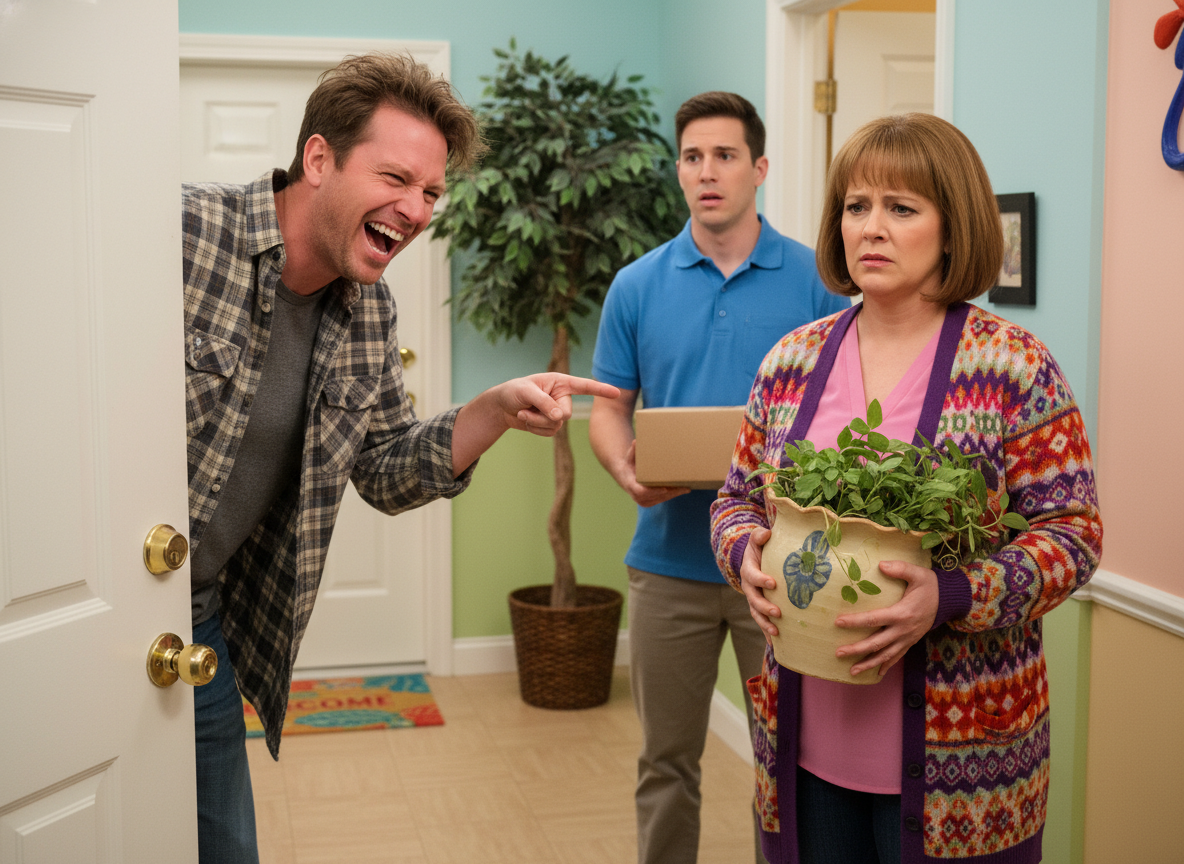 AITA for laughing at my neighbor and calling them stupid before closing the door on them?