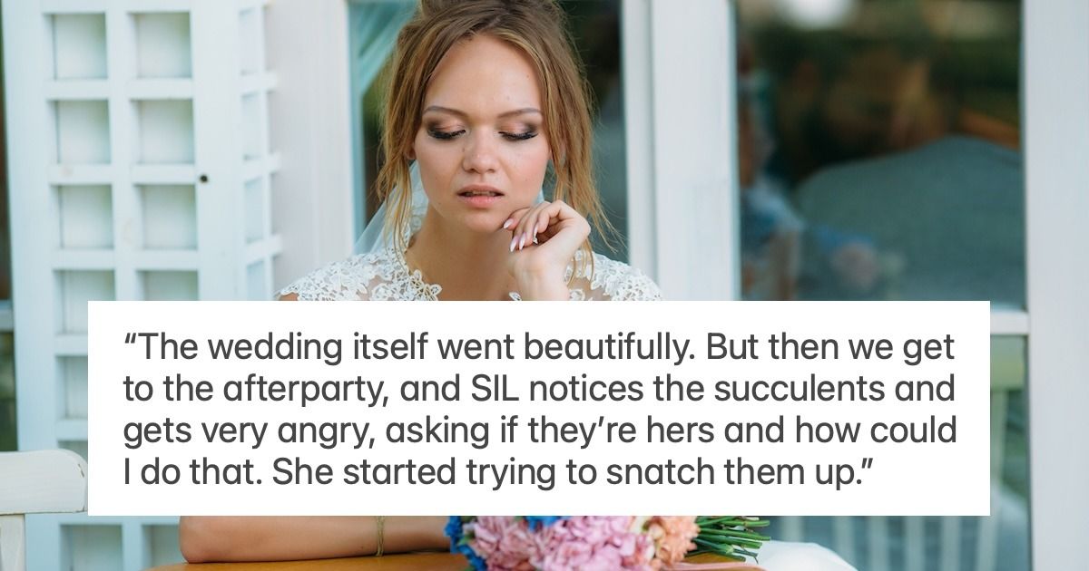 'AITA for using my sister-in-law's garden flowers in my wedding bouquet?' UPDATED