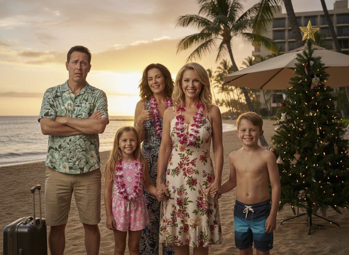Heartless Wife Doesn't Want to Waste Money Just Because of Her Husband's Grief, Goes to Hawaii for Christmas Without Him