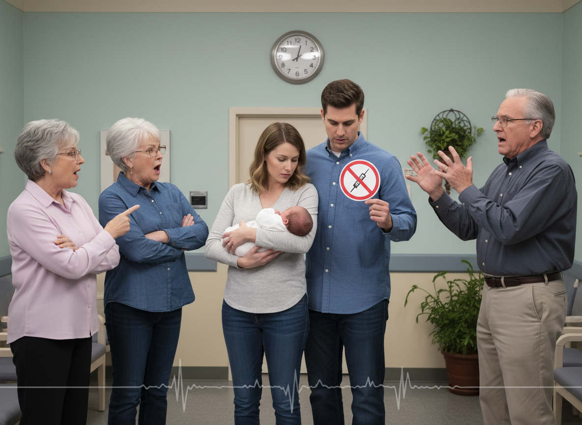 AITA for asking my immediate family to get the flu shot if they want to see our newborn in the hospital