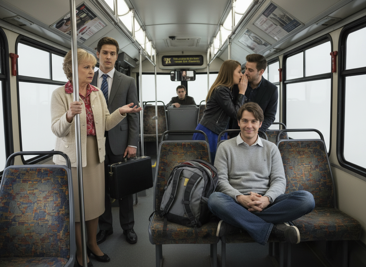 AITA for taking up 2 seats on a bus?