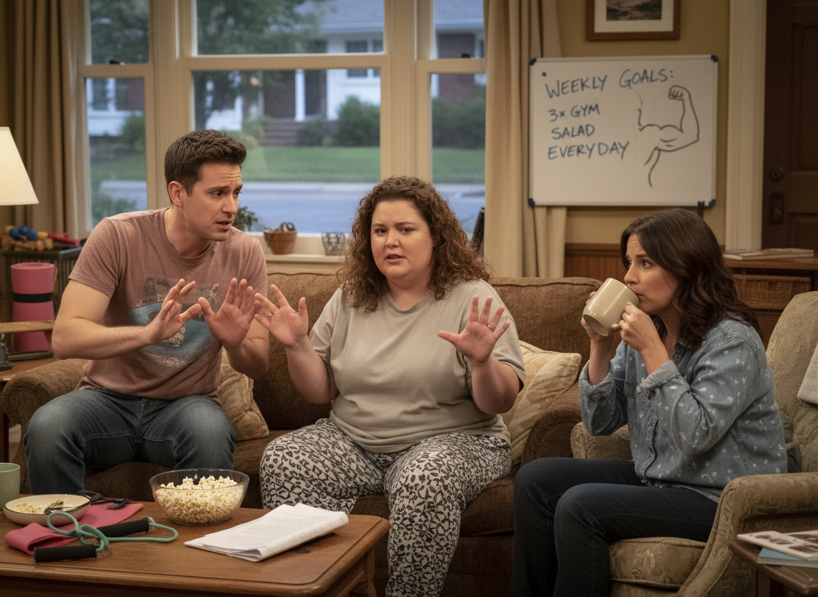 AITA for telling my fat friend stop talking about getting in shape?