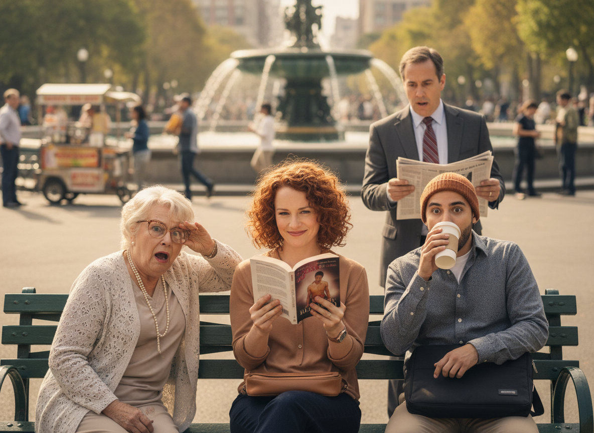 AITA for reading explicit books in public?