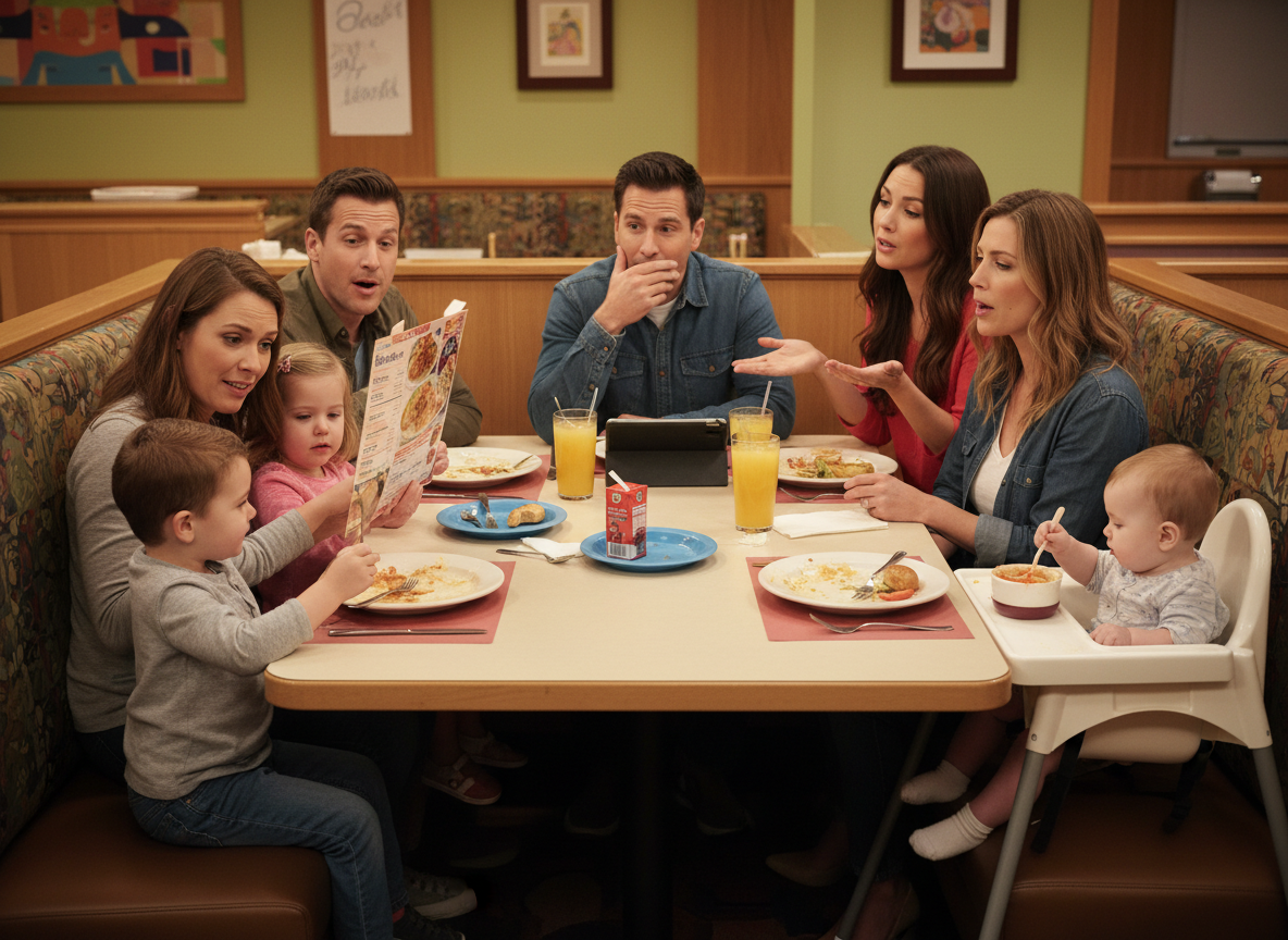 AITA for ordering meals for my children when we go out with friends?