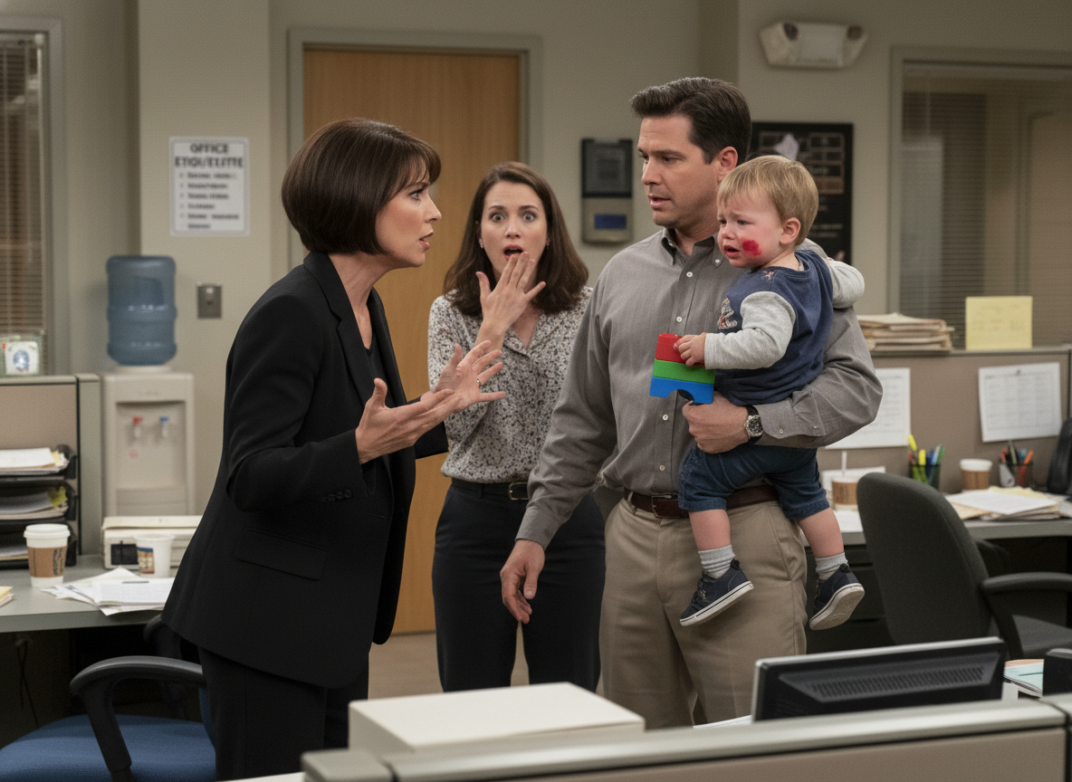 AITA for telling a coworker that the office is NOT a daycare center?