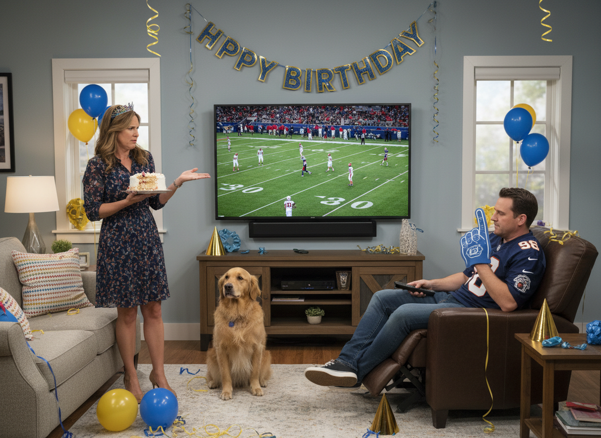 AITA for reclaiming my 40th birthday after my husband chose the Super Bowl over me?