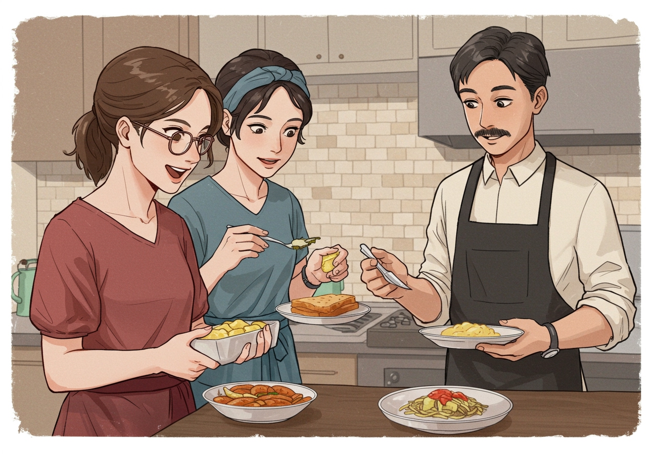 AITA for not putting a stop to my stepdaughter “correcting” the food the host made