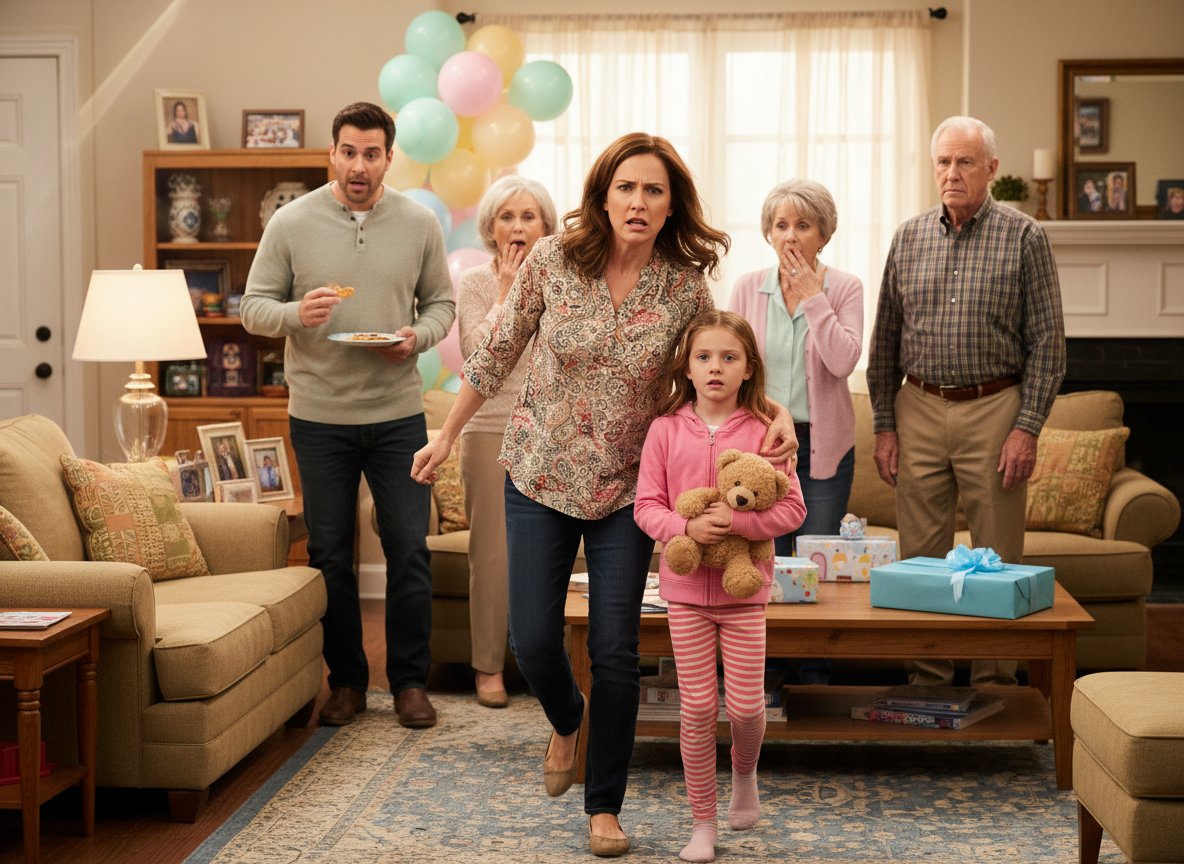 AITA for walking out of my ILs with my daughter and leaving my husband behind because they all ganged up on me to name our son one of the family names?