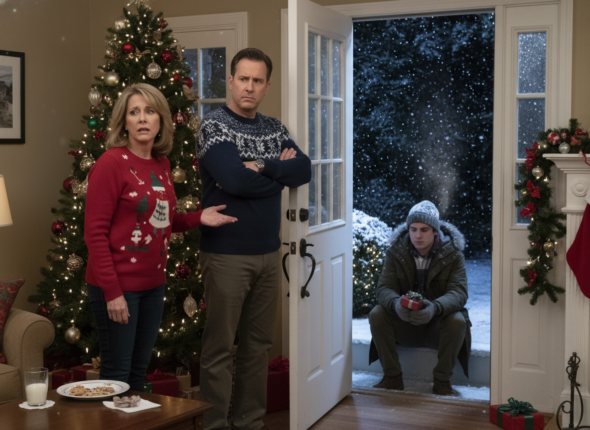 AITA For leaving my son outside on Christmas Eve night?