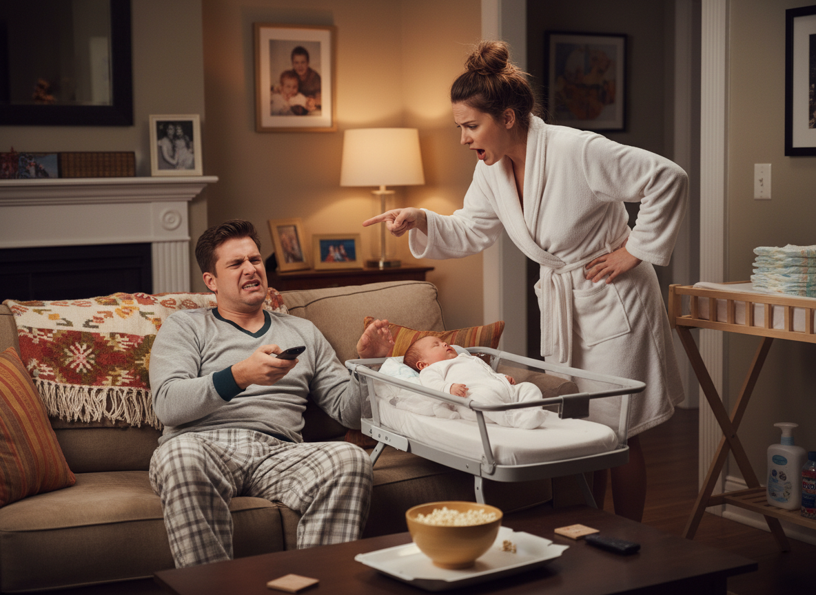 Wife refuses to change nighttime diapers because she is b***stfeeding and I am going back to work