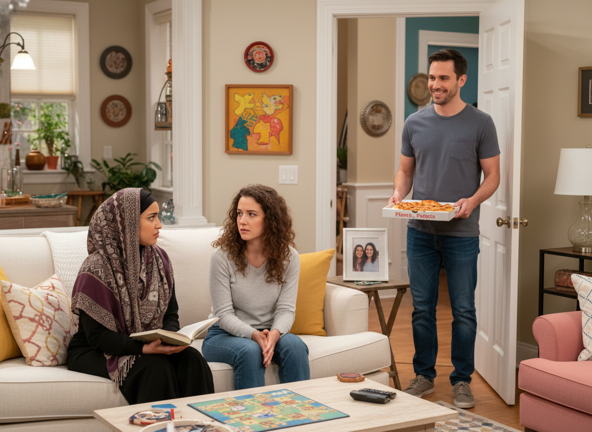 AITA for letting my boyfriend come over even though my roomate wears a hijab?