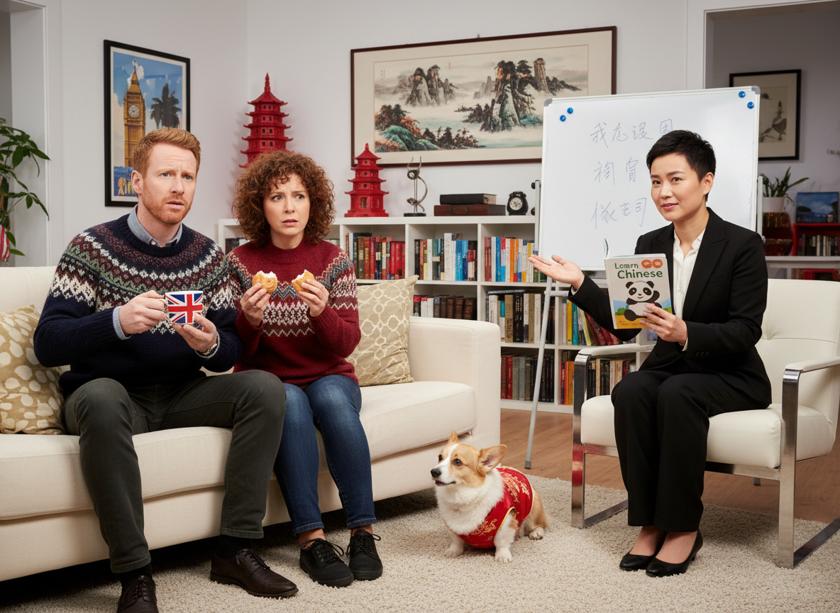 AITA for telling my British neighbors they should learn chinese because we live in china?