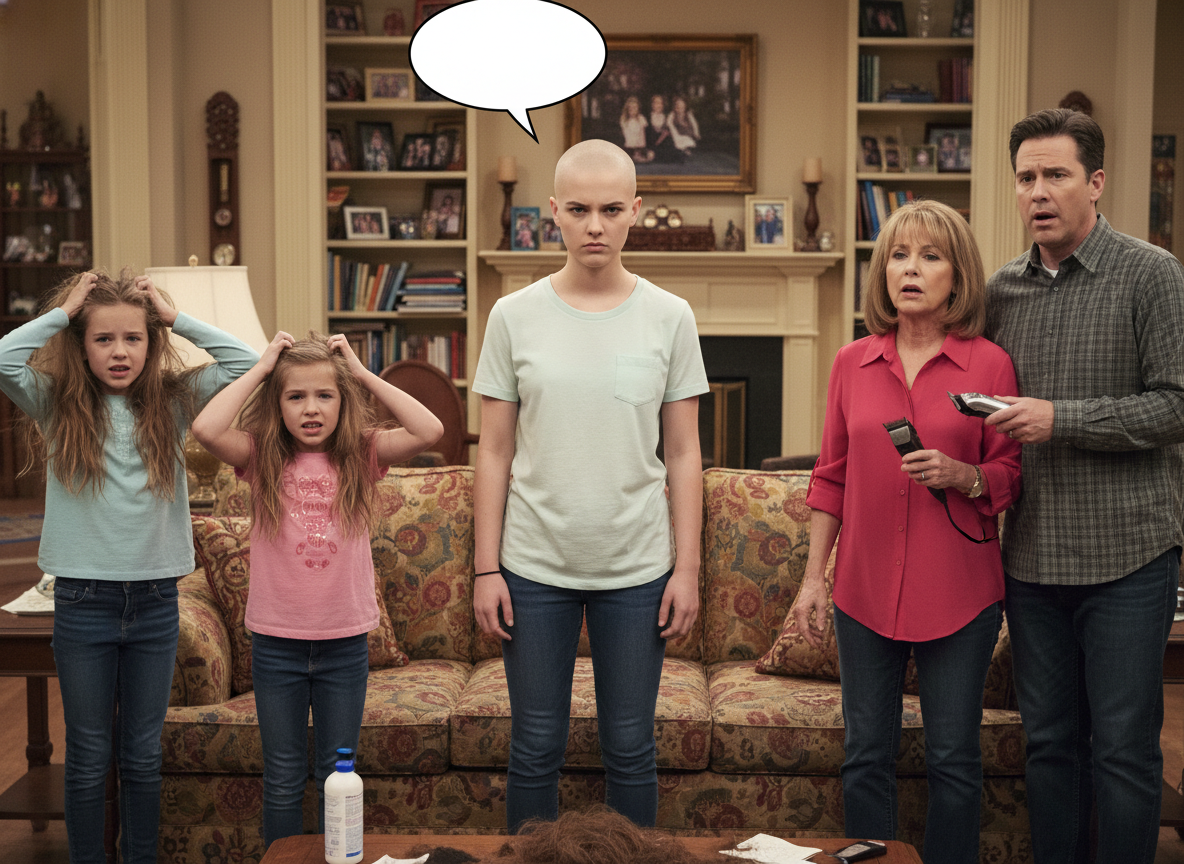 AITA for buzzing my hair off? I am a teenage girl and my sisters keep bringing lice home.