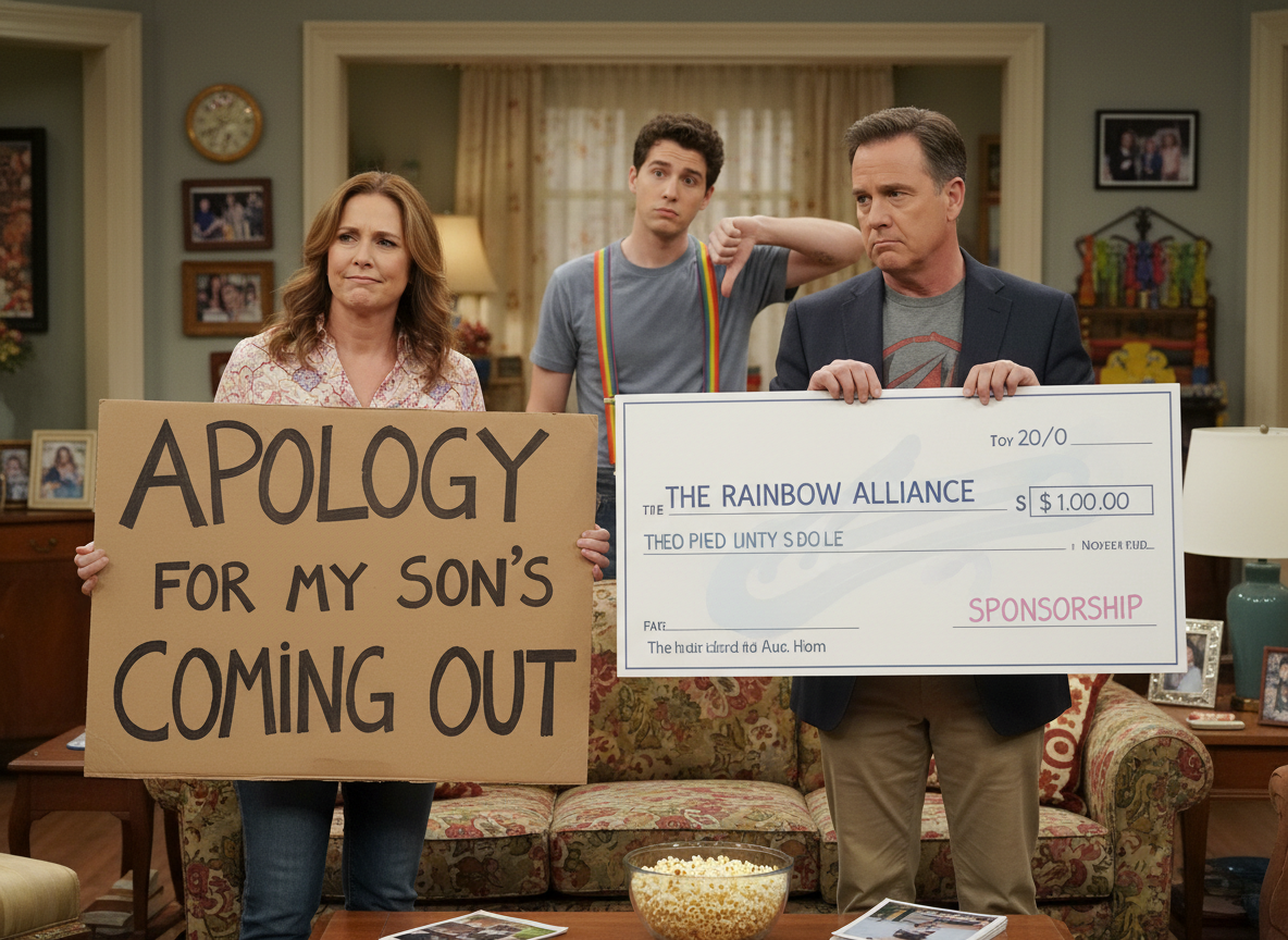 AITA for not sponsoring my son's father's "apology" for how he acted after my son came out?