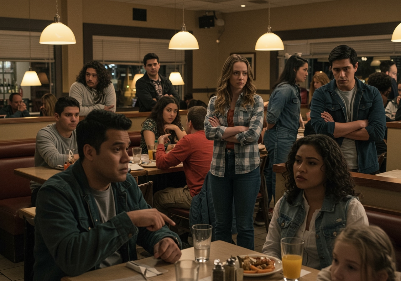 AITA for eating at the same restaurant as my husband’s family?