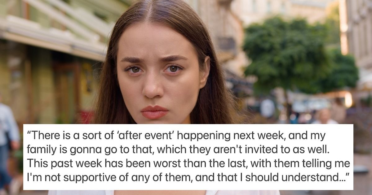 'AITA for not attending a wedding with my family that we weren't invited to?' 'It DID sting.'