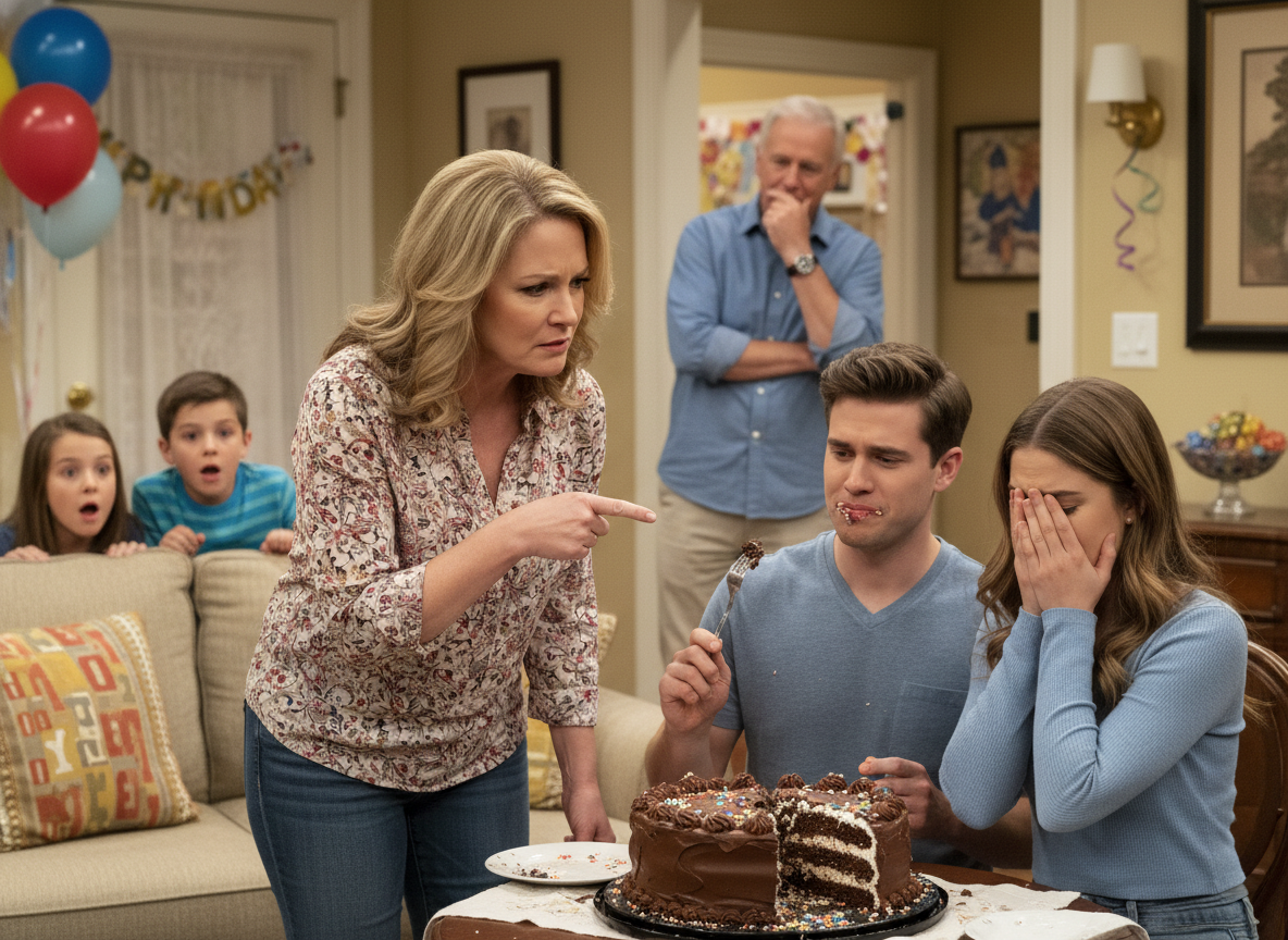 AITA for kicking my daughter's boyfriend out of the house for eating from the birthday cake before the party started?