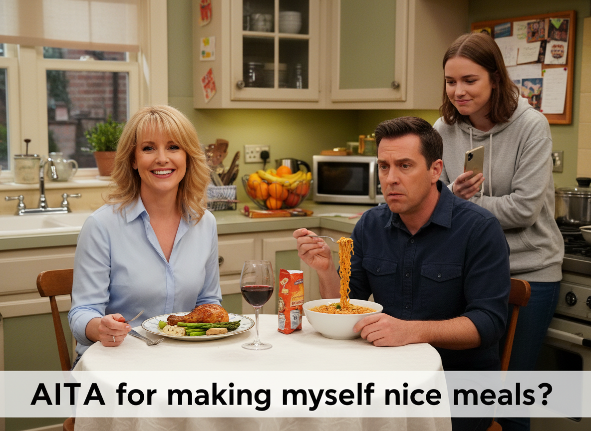 AITA for making myself nice meals and not my husband?