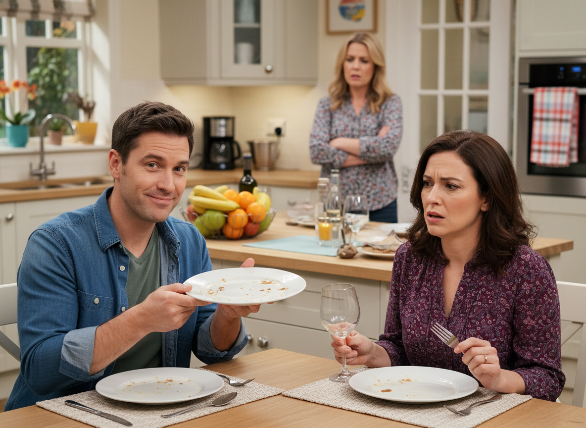 AITA for giving my wife a dirty plate to eat off of at dinner