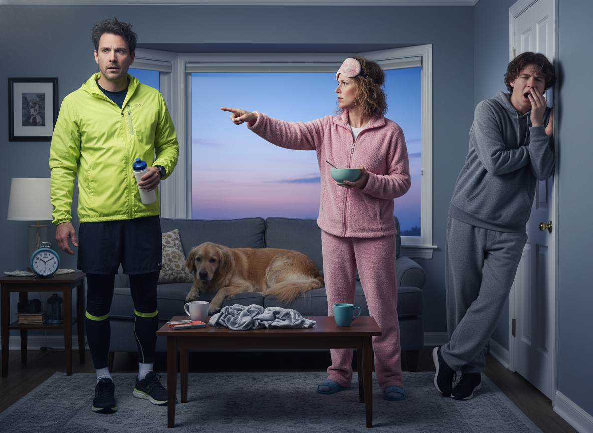 AITA for jogging at 4am?