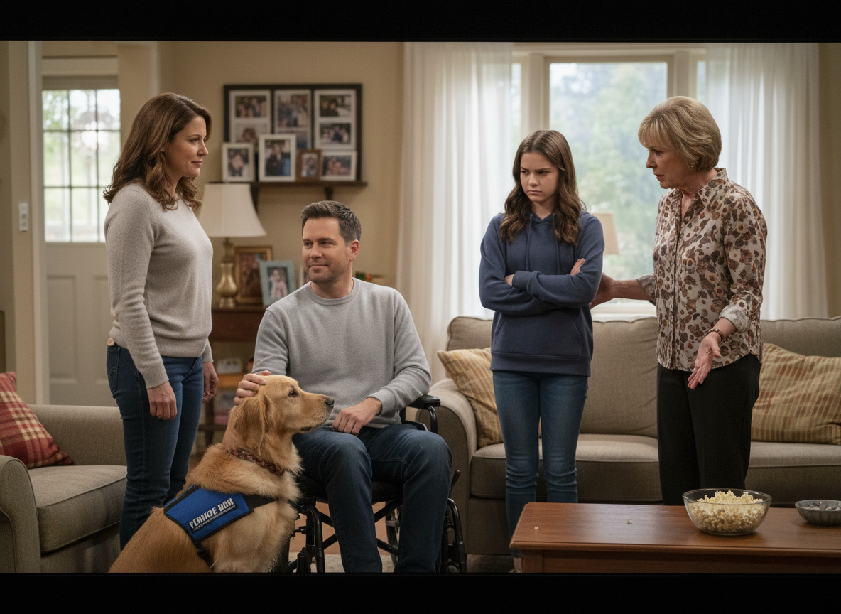 Brazen House Guests Tell Host She Should Temporarily Move Her Husband's Service Dog Because It Makes Their Daughter Uncomfortable