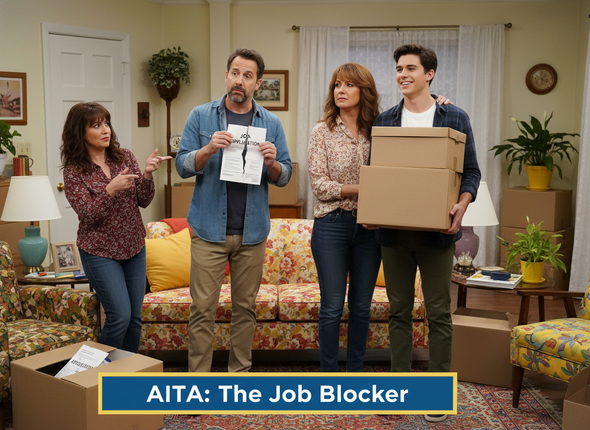 Mom Gets Son To Move Out After Finding Out Dad Won't Let Him Find A Job