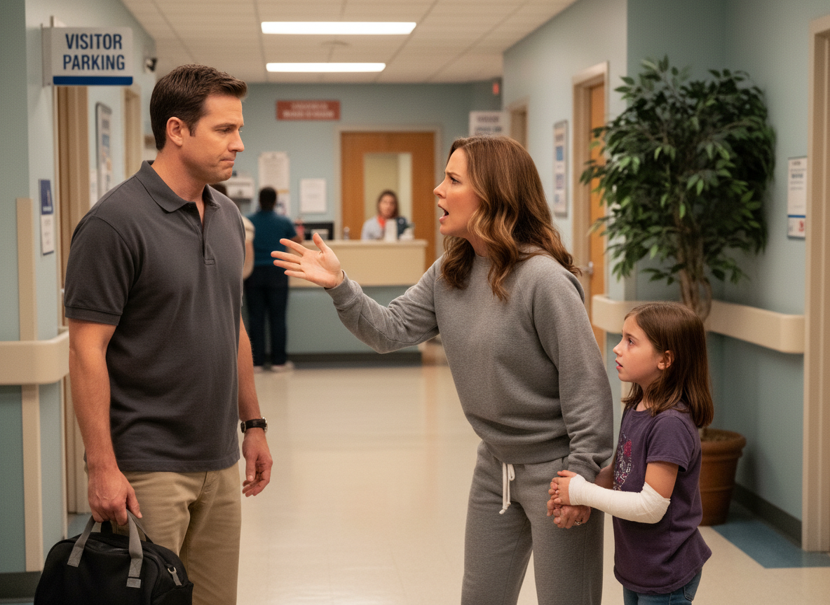 AITA for kicking my husband out of the hospital after he refused to drive me and my daughter there?